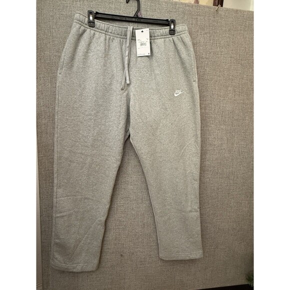 NWT MENS NIKE SPORTSWEAR CLUB FLEECE Straight Leg Gray SWEATPANTS XXL $60 - Picture 2 of 9